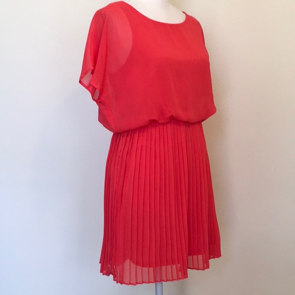 Forever21 Chiffon Trendy Pleated Skater Skirt Mini - Picture 5 of 8